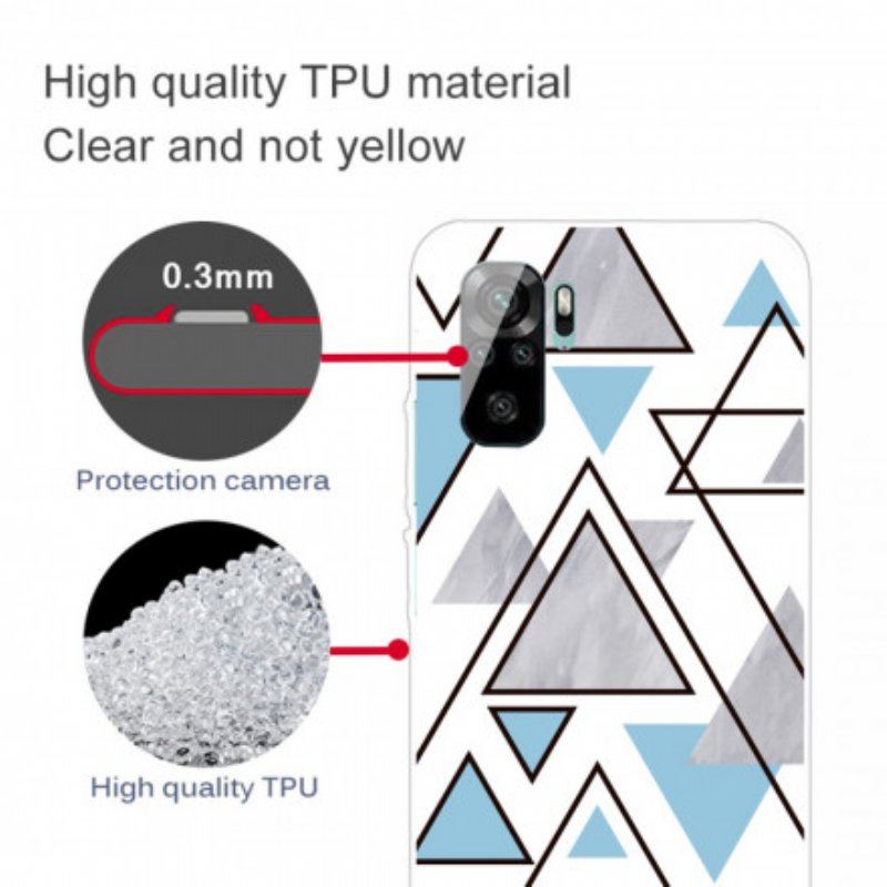 Mobilskal Poco M5s Marmor Trianglar