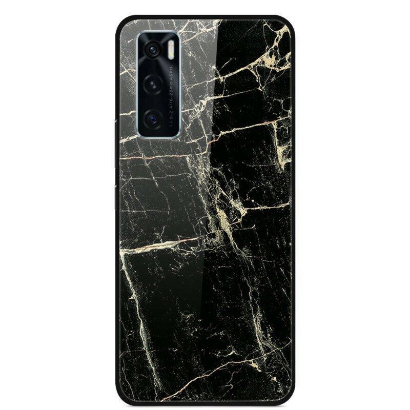 Mobilskal Vivo Y70 Supreme Marble Härdat Glas