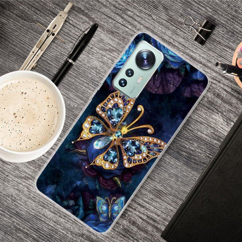 Mobilskal Xiaomi 12 / 12X Enchanted Butterfly Silikon