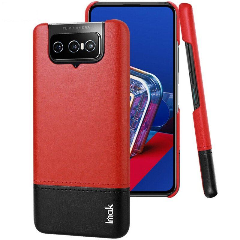 Skal Asus Zenfone 7 / 7 Pro Imak Ruiyi Series Lädereffekt