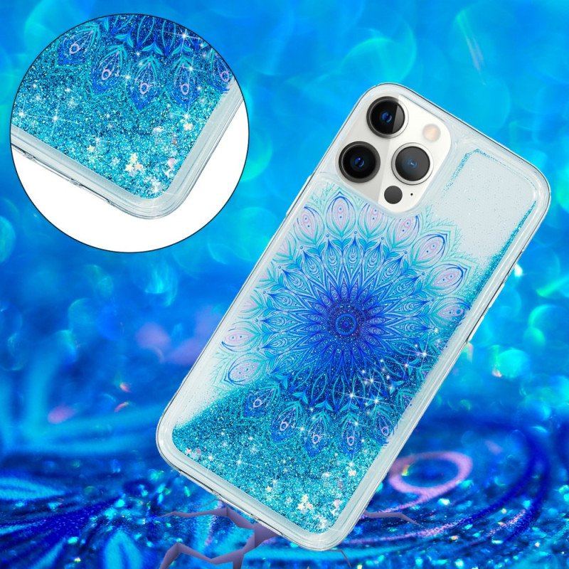 Skal iPhone 15 Pro Mandala Glitter