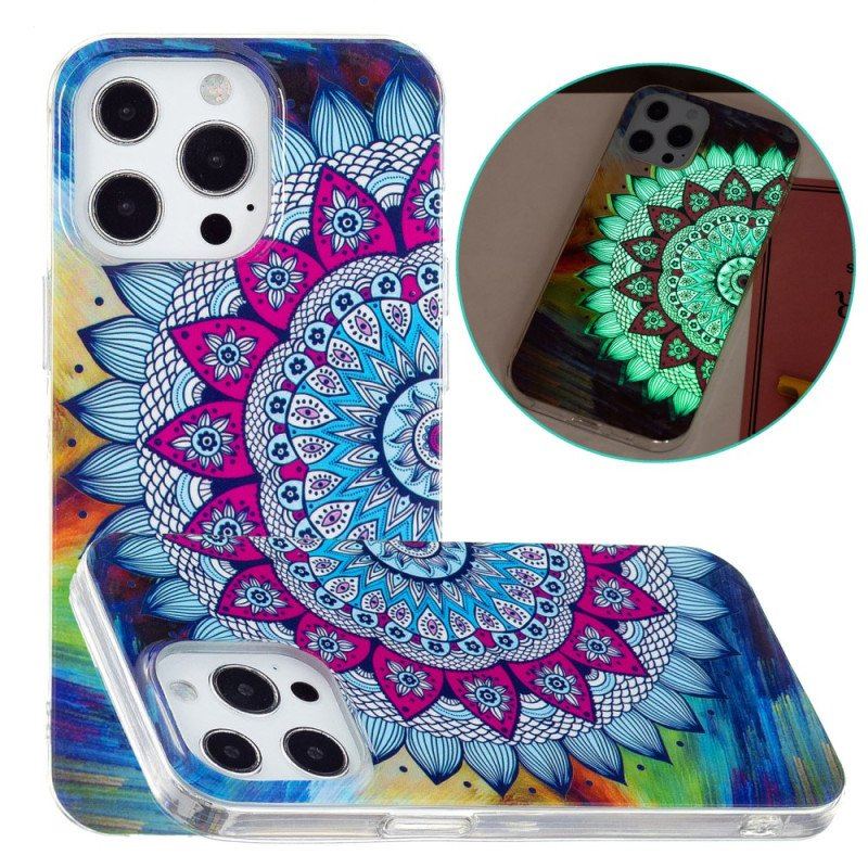 Skal iPhone 15 Pro Max Fluorescerande Mandala