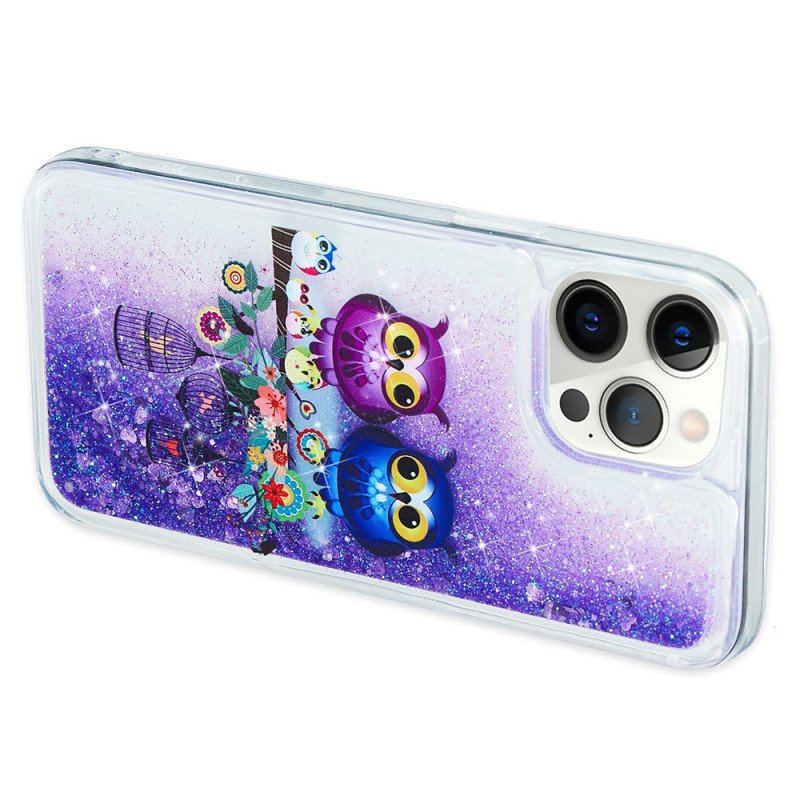 Skal iPhone 15 Pro Max Glitter Par Ugglor