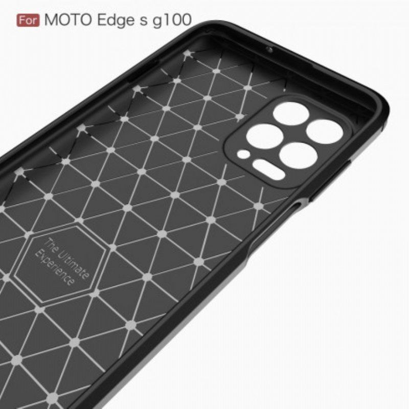 Skal Moto G100 Borstad Kolfiber