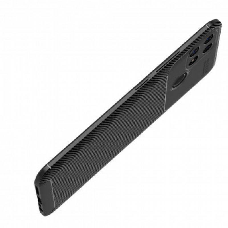 Skal Oppo A15 Flexibel Kolfiberstruktur