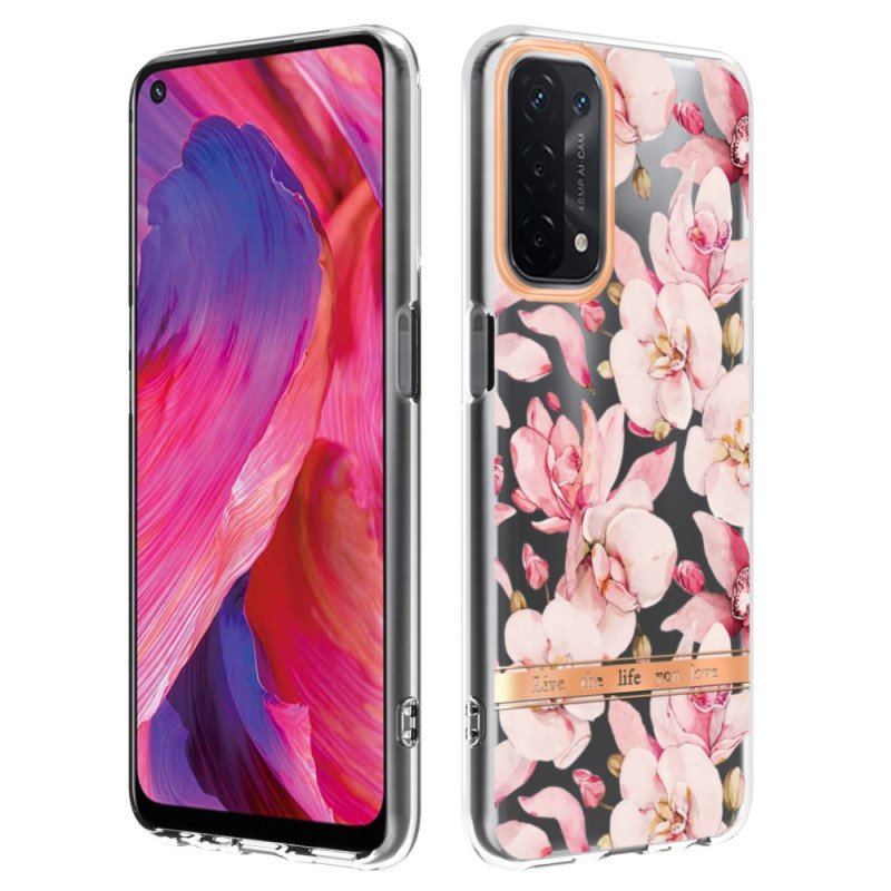 Skal Oppo A54 5G / A74 5G Sömlös Blommig