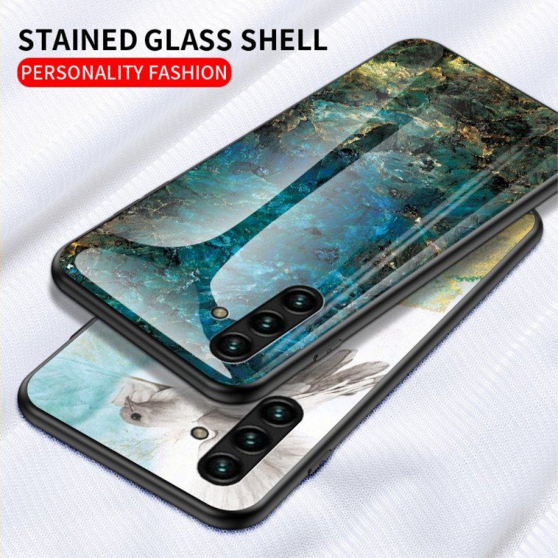 Skal Samsung Galaxy A13 5G / A04s Marmor Härdat Glas