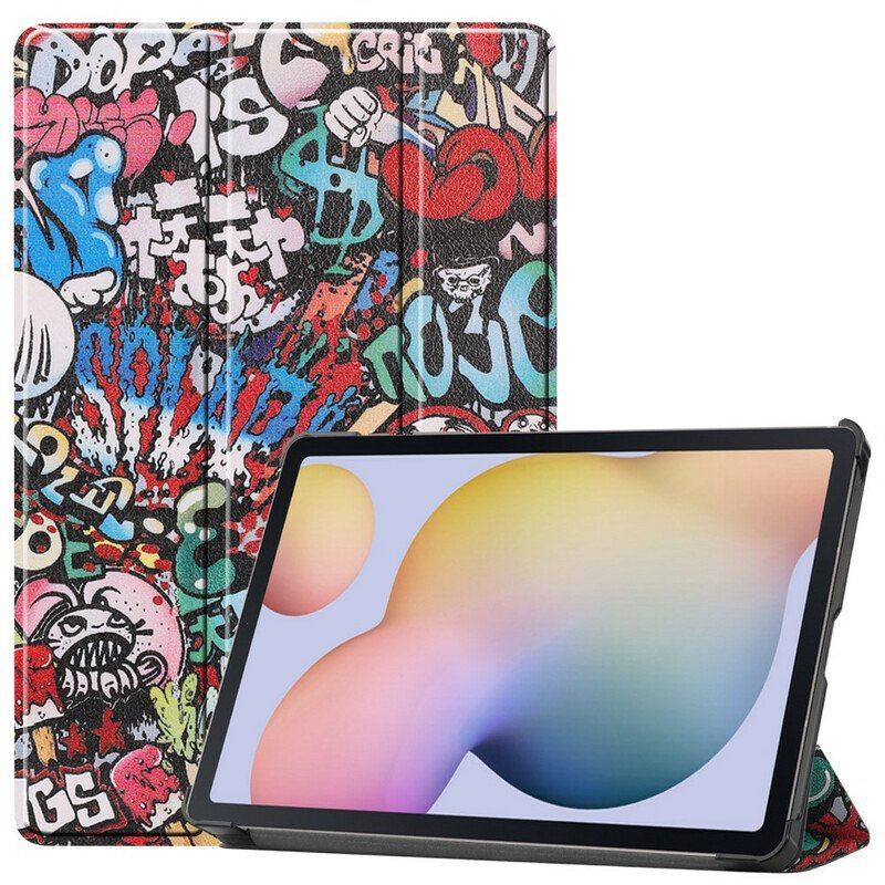 Skal Samsung Galaxy Tab S8 Plus / Tab S7 Plus Graffiti Pennhållare