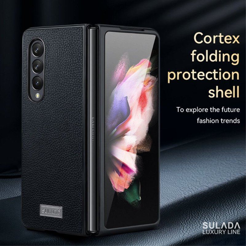 Skal Samsung Galaxy Z Fold 4 Sulada Litchi Konstläder