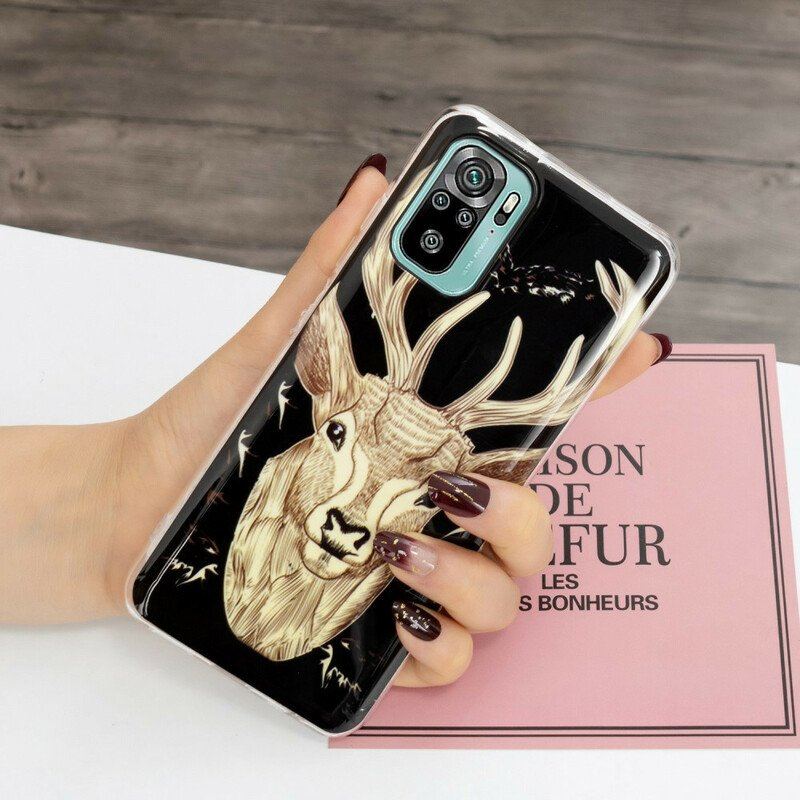 Skal Xiaomi Redmi Note 10 / 10S Fluorescerande Majestic Deer