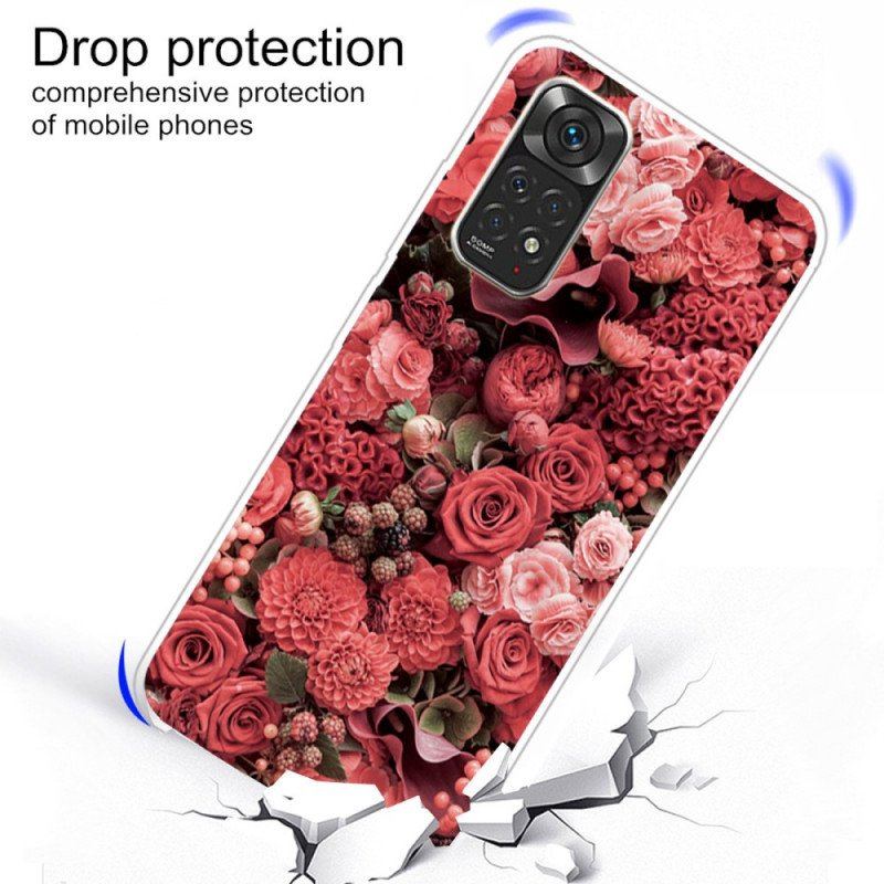 Skal Xiaomi Redmi Note 11 / 11S Intensiva Blommor